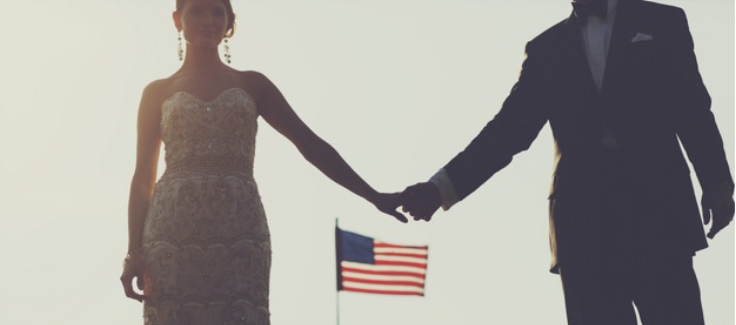 Patriotic Ohio Country Club Wedding