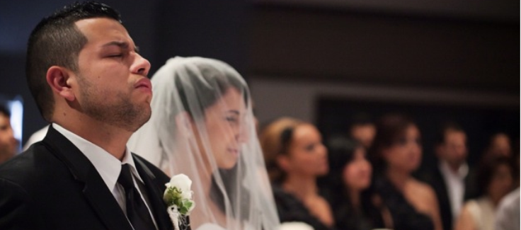 Real Wedding in Blue and White