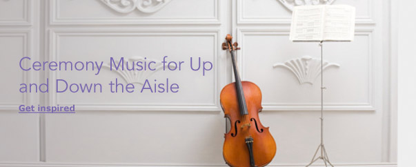 Ceremony Music for Up and Down the Aisle. Get inspired